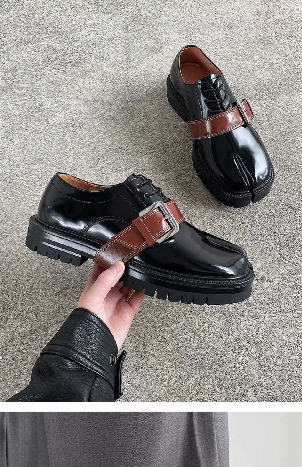 SHENLV STUDIO Buckle Tabi Shoes