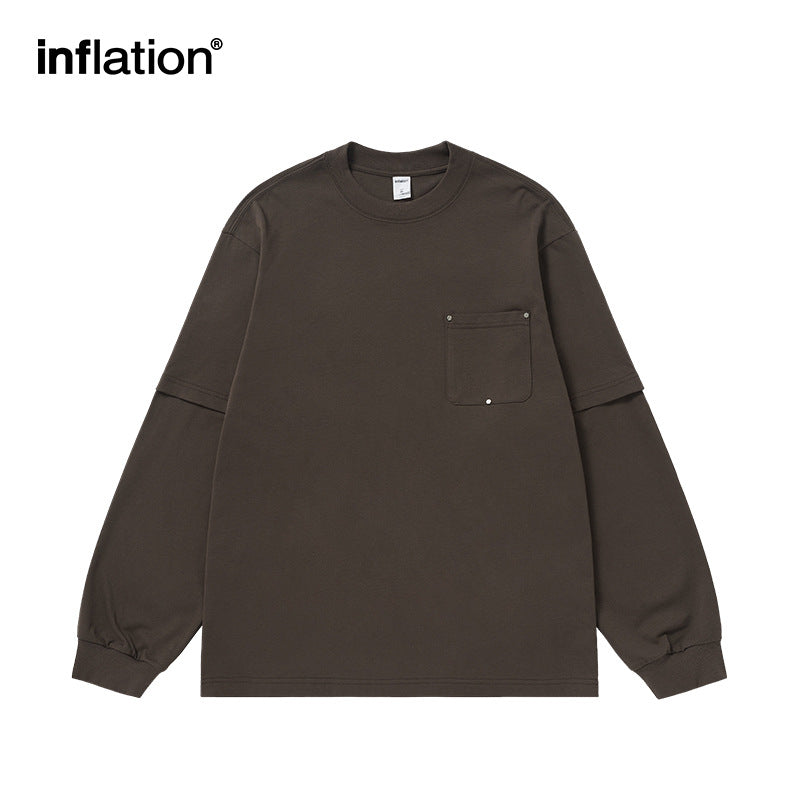 INF Heavy fake two-piece long sleeve Tee
