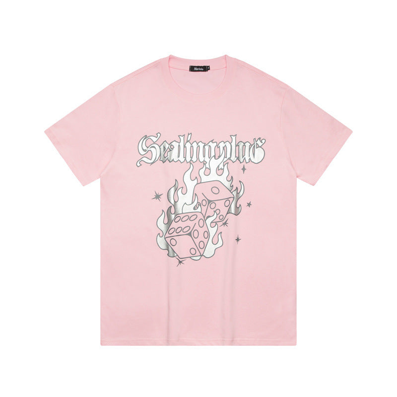 Nariele Fun Print Crew Neck Versatile Tee