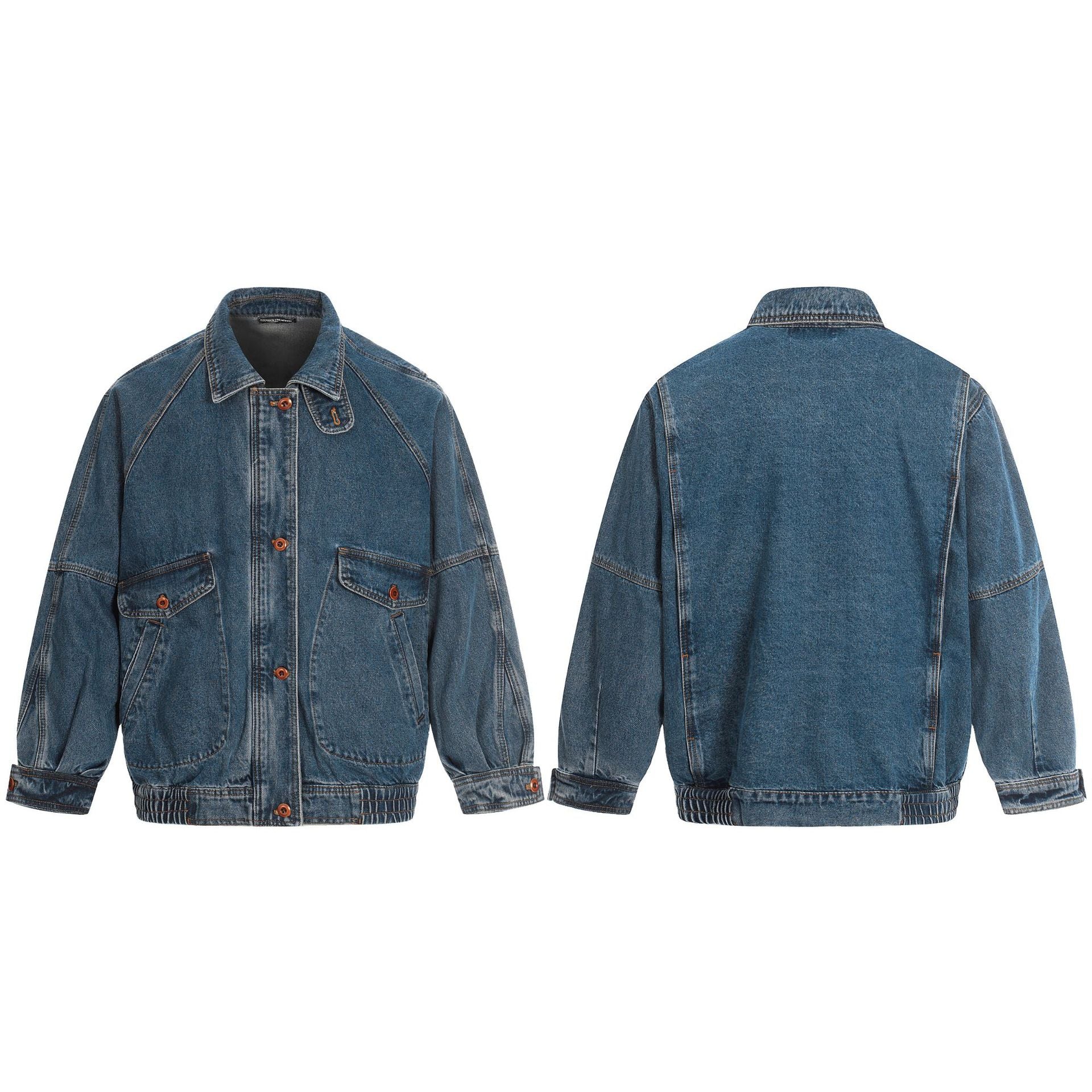 11KN Retro Upturned Denim Jacket