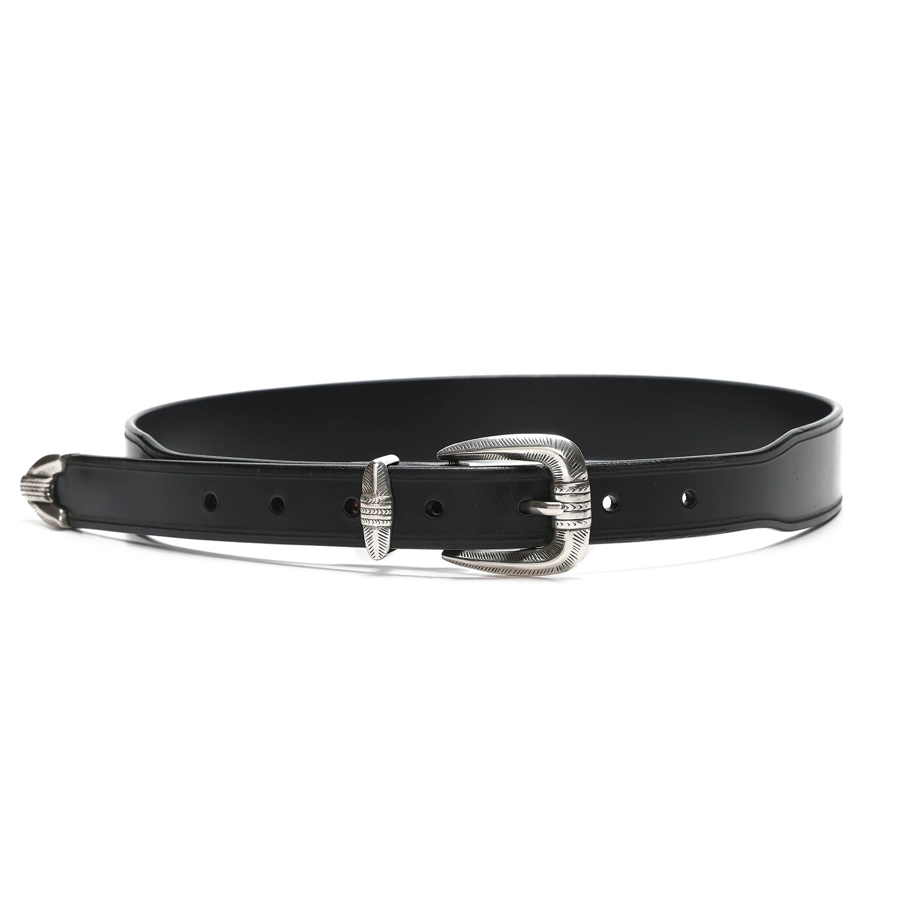 HALF WORK American denim cavalry belt retro tanned leather handmade pure cowhide leather belt for men and women