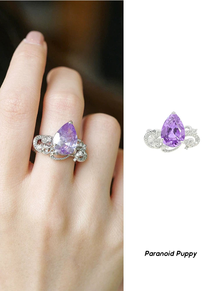 PP Niche Light Luxury Ring Open Index Finger Ring