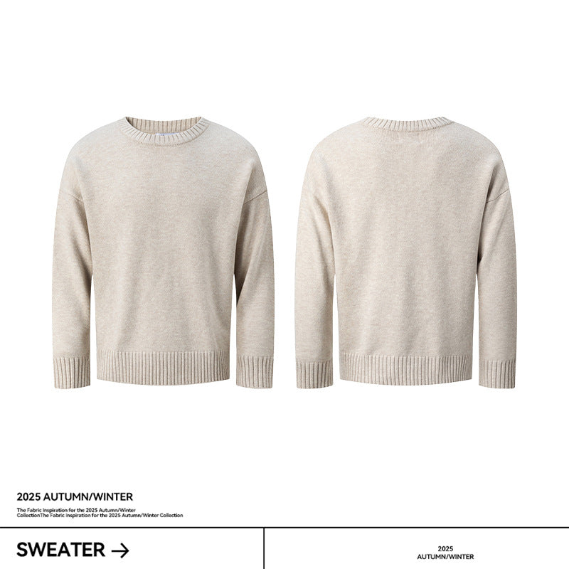 UNF Loose Cashmere Comfortable Soft Waxy Knitted Sweater