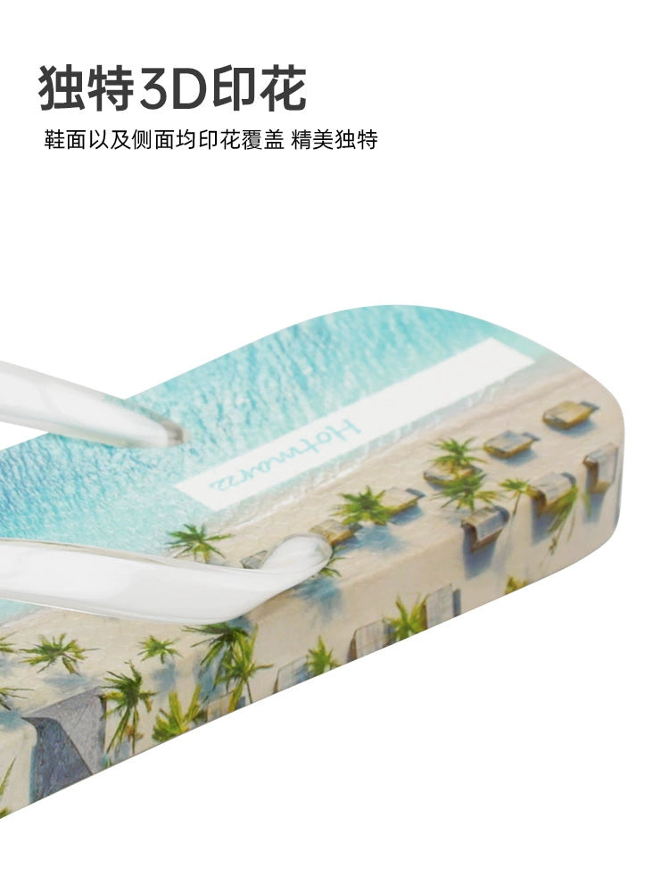 Hotmarzz Wear-resistant Soft Seaside Beach Flip-flops