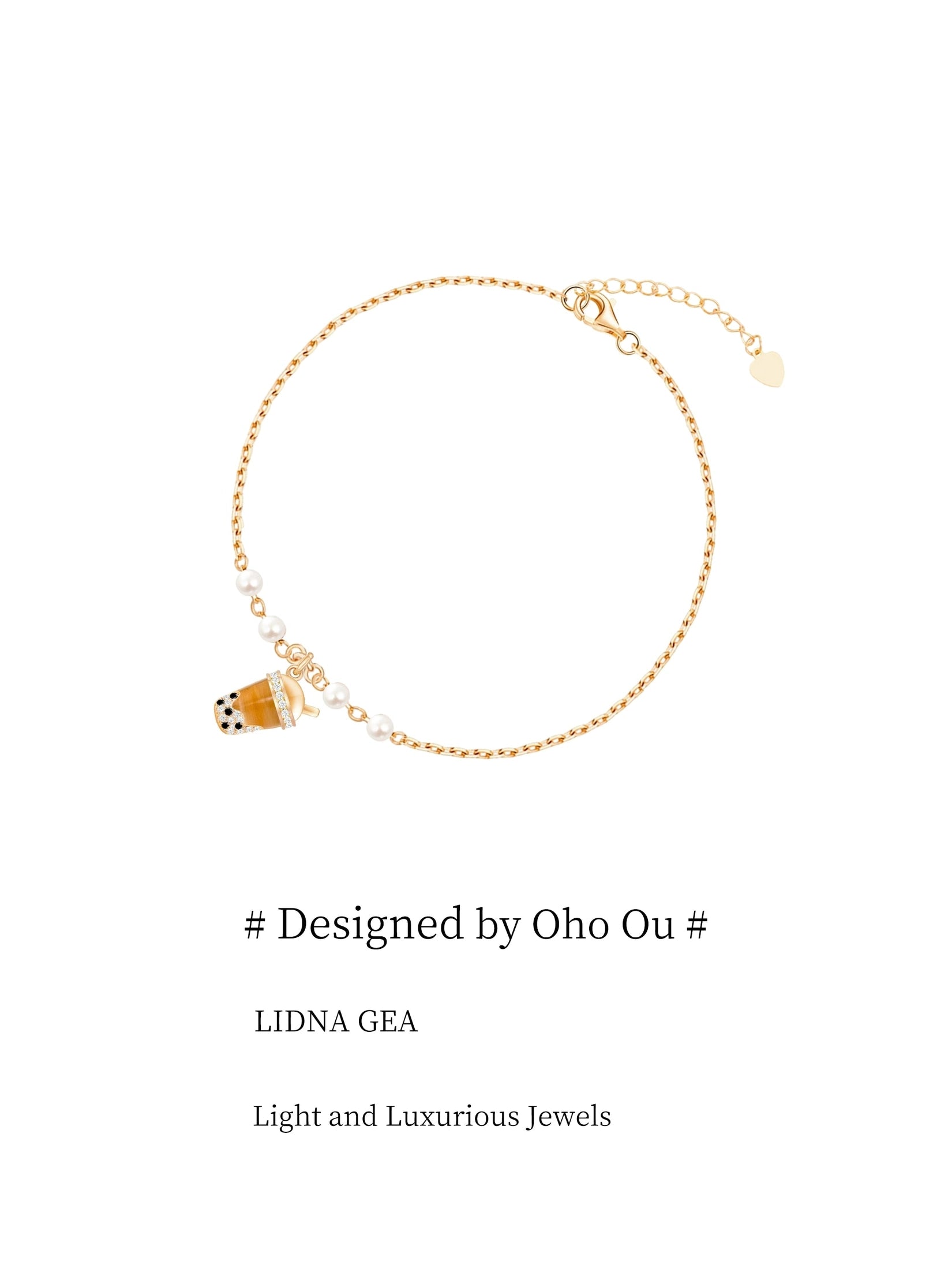 Oho Ou Milk Tea Cup Bracelet