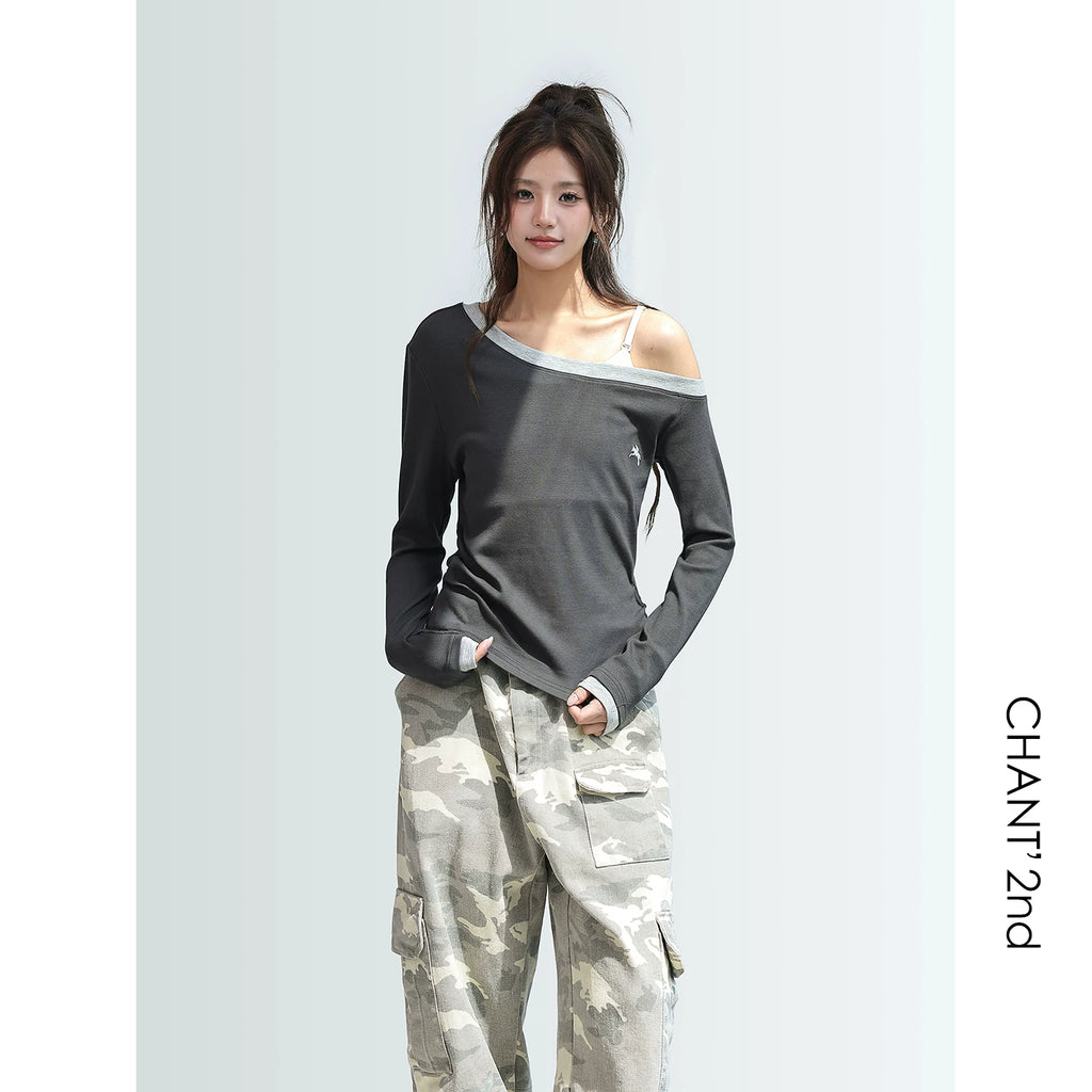 CHANT2nd Splicing Slant Shoulder Slim Sleeve