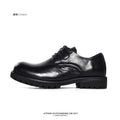 SHENLV STUDIO Washed Horse Leather Big Head Derby Shoes