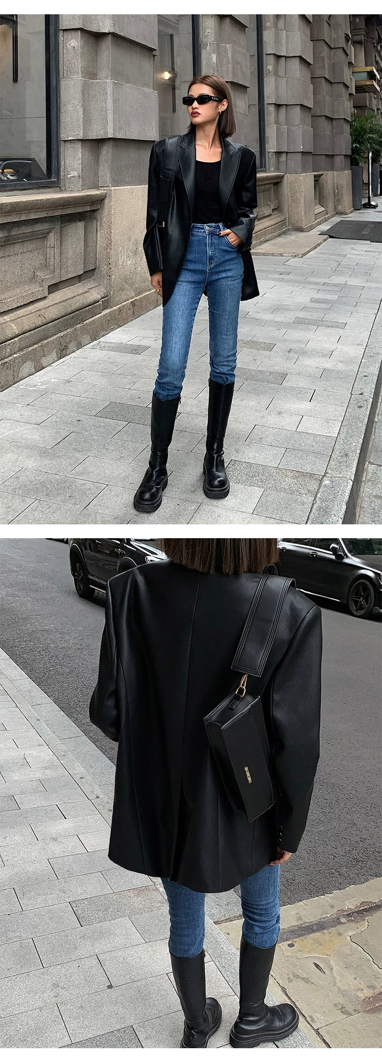 OUSPH Casual Premium Textured Loose Thickened Jacket