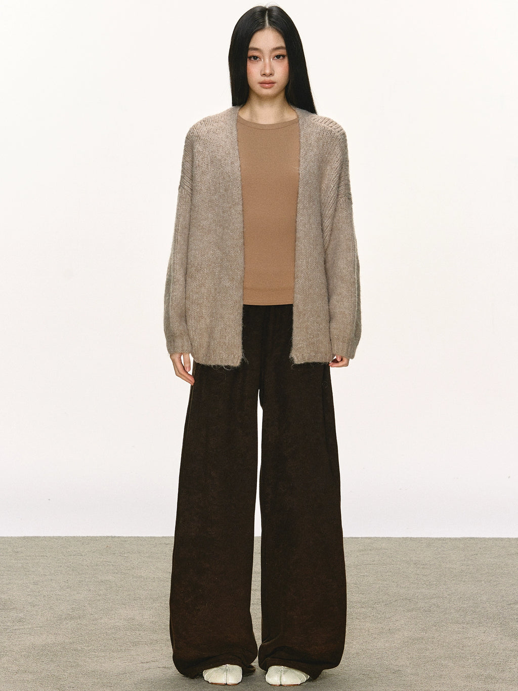 Anna Aneae Slack Lazy Loose Sweater Jacket