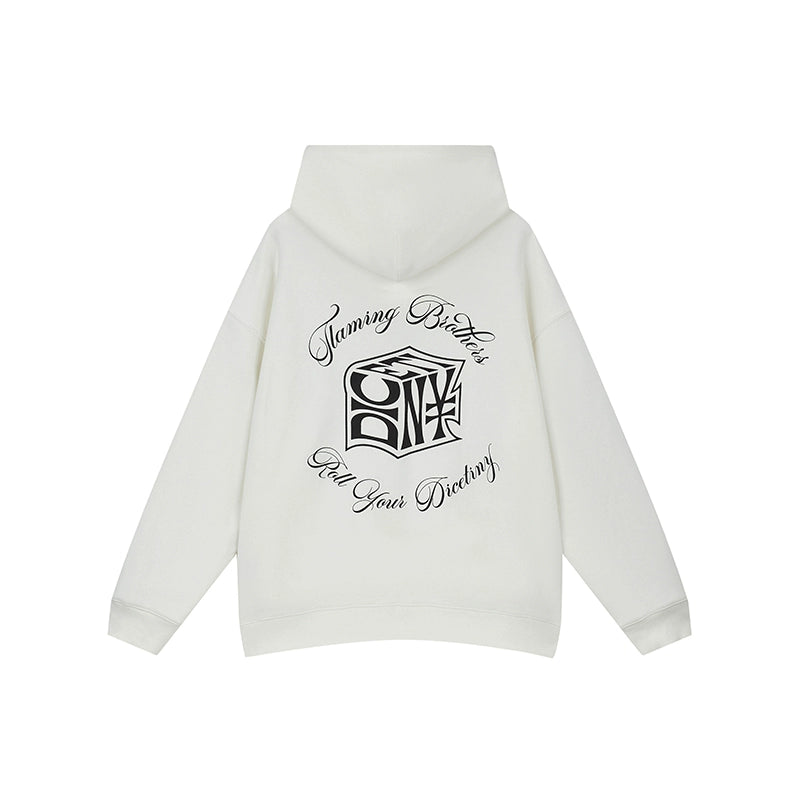DICETINY "Dice of Destiny" Foam Alphabet Print Hooded Sweater