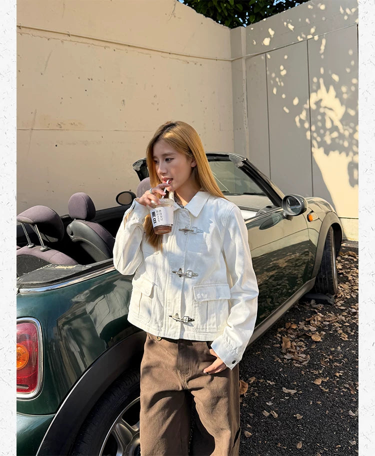 CCYE Vintage Versatile Front Shoulder Jacket