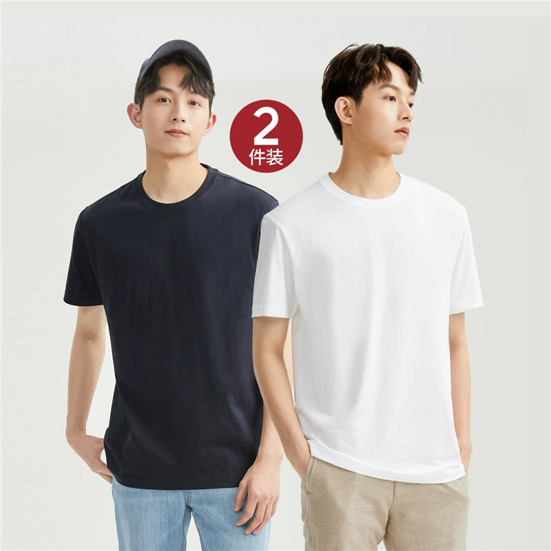 Giordano Knitted Cotton Round Neck Tee