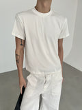 COLN Front Shoulder Loose Casual Tee