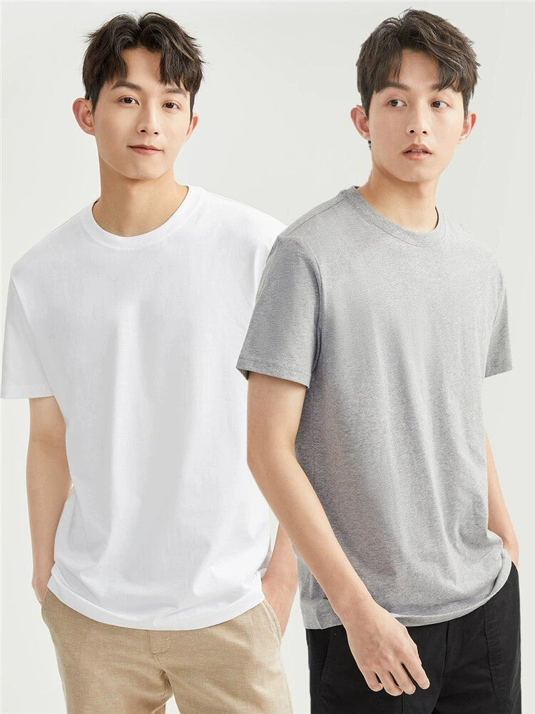 Giordano Knitted Cotton Round Neck Tee