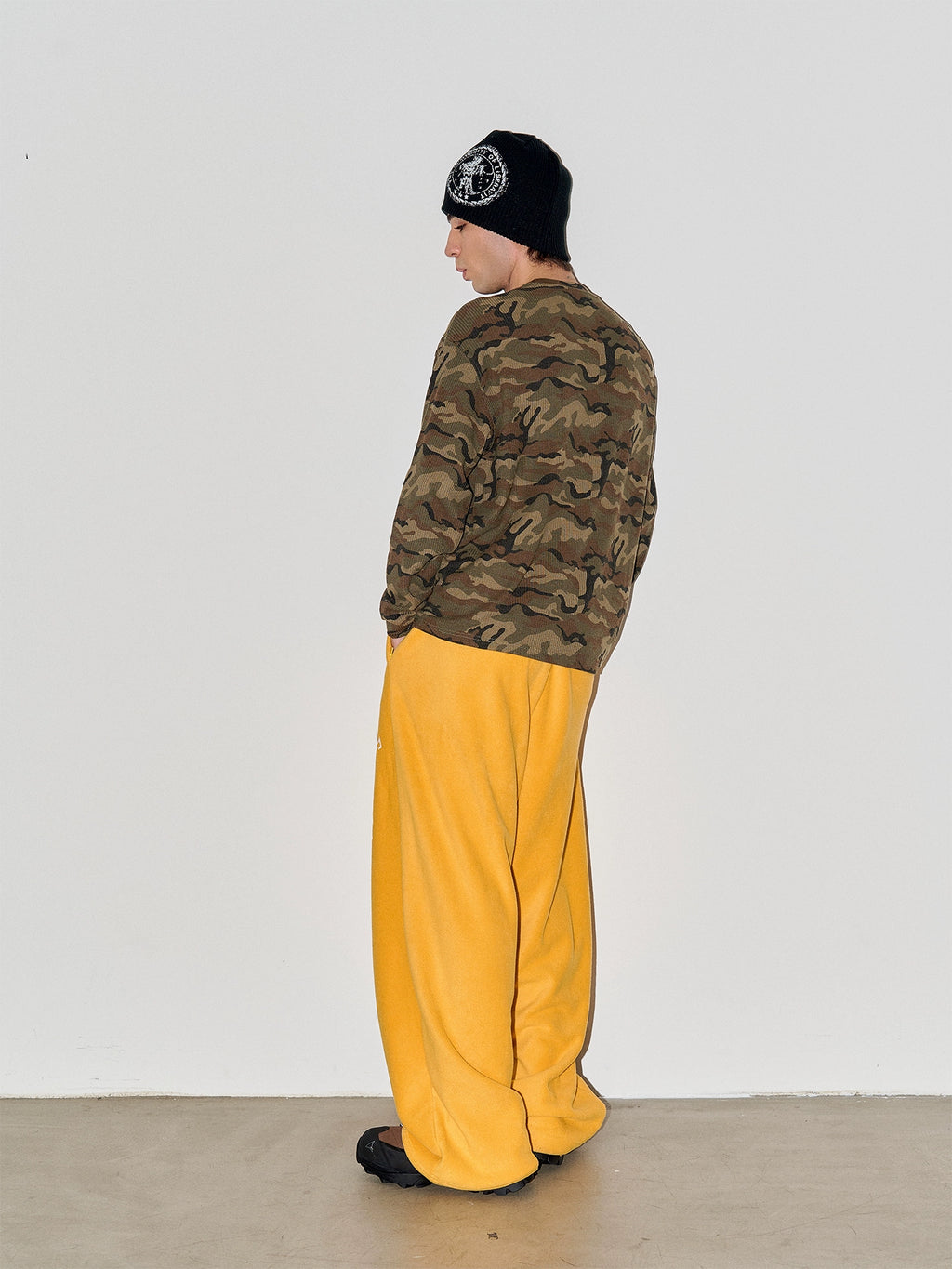 LIBERAFIT Camouflage Waffle Embroidery Long Sleeve