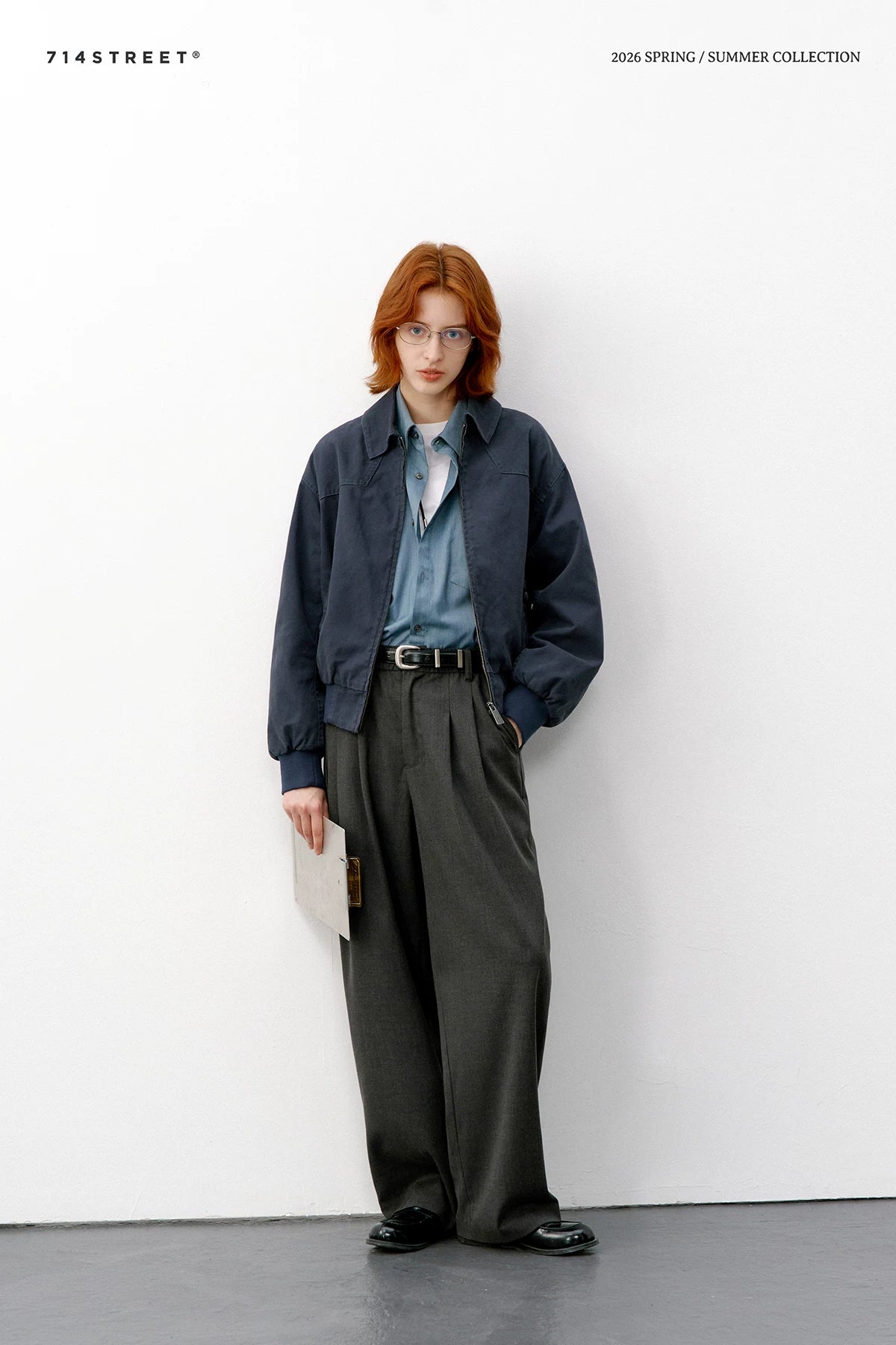 714Street Casual Versatile Waist Silhouette Short Jacket