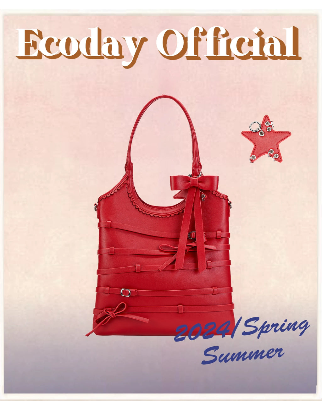 ECODAY Bow Portable Large Capacity Shoulder Bag