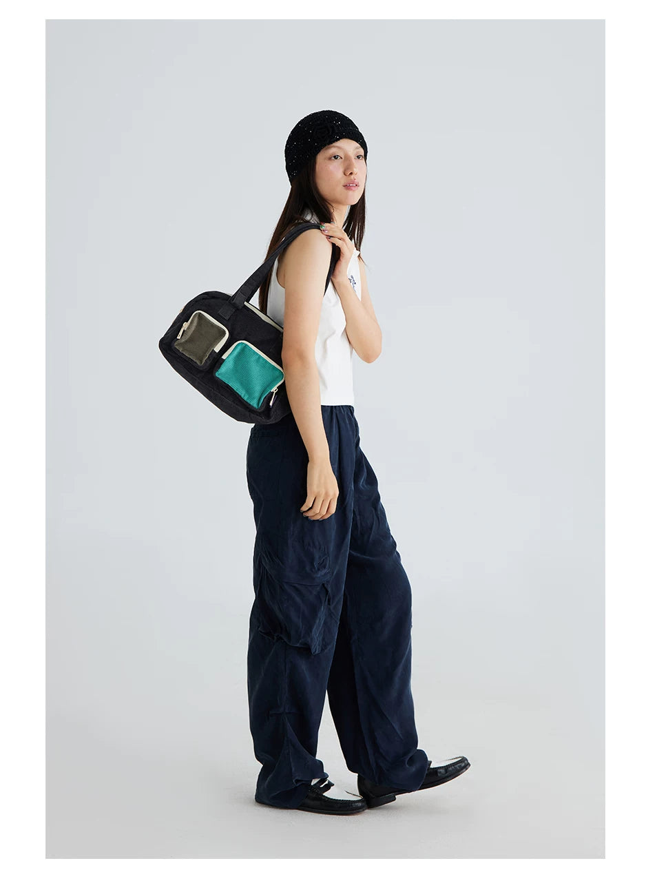 CryingCenter Corduroy Shoulder Underarm Bag