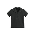 FUNKYFUN Minimalist and Fashionable Design Sense Front Shoulder Short Sleeve Tee