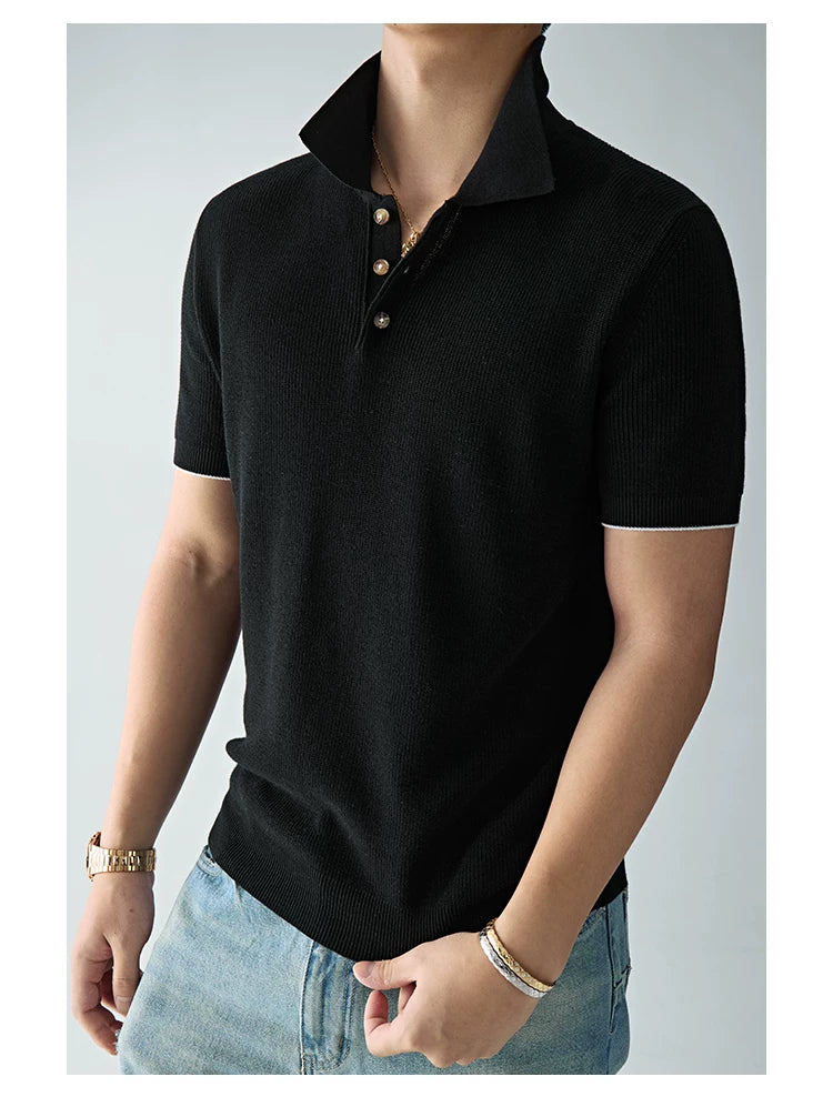 SEE ALSO Loose Cotton and Linen Knitted Polo Shirt