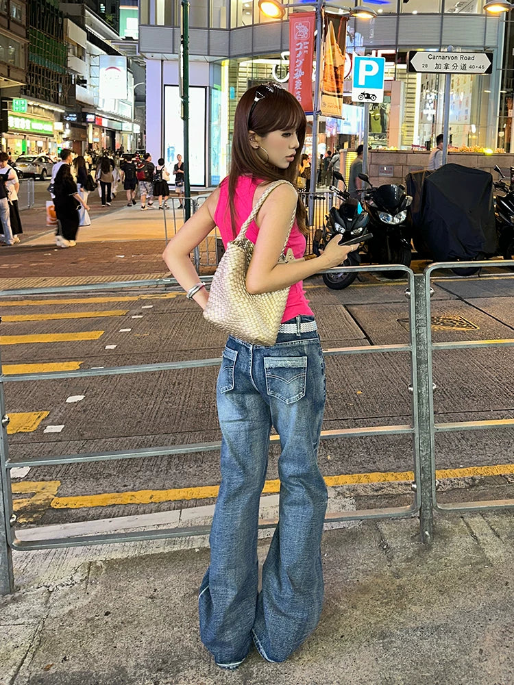 EAHO Retro Straight Versatile Jeans