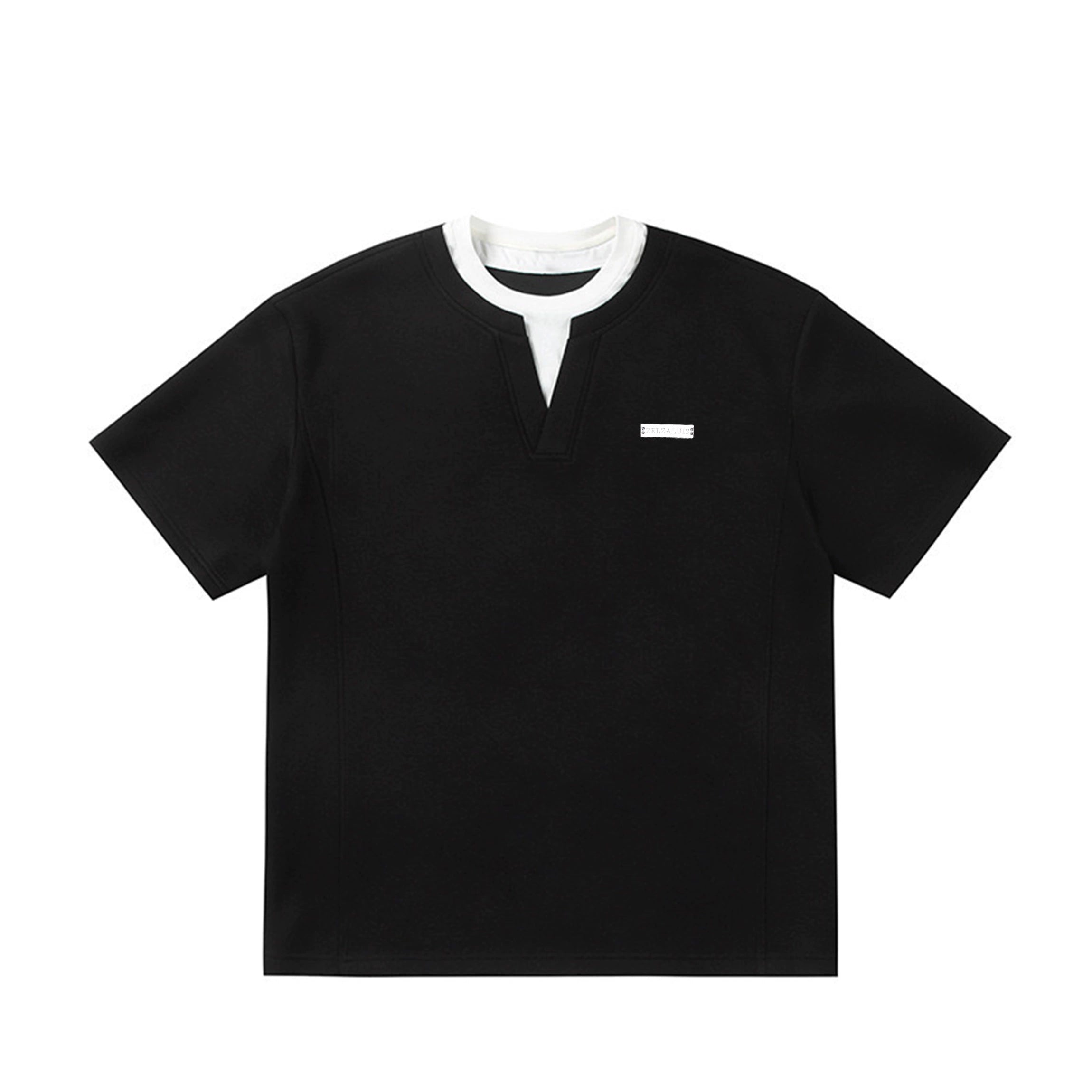 (NMK) fake Two short-sleeved Relaced Tee