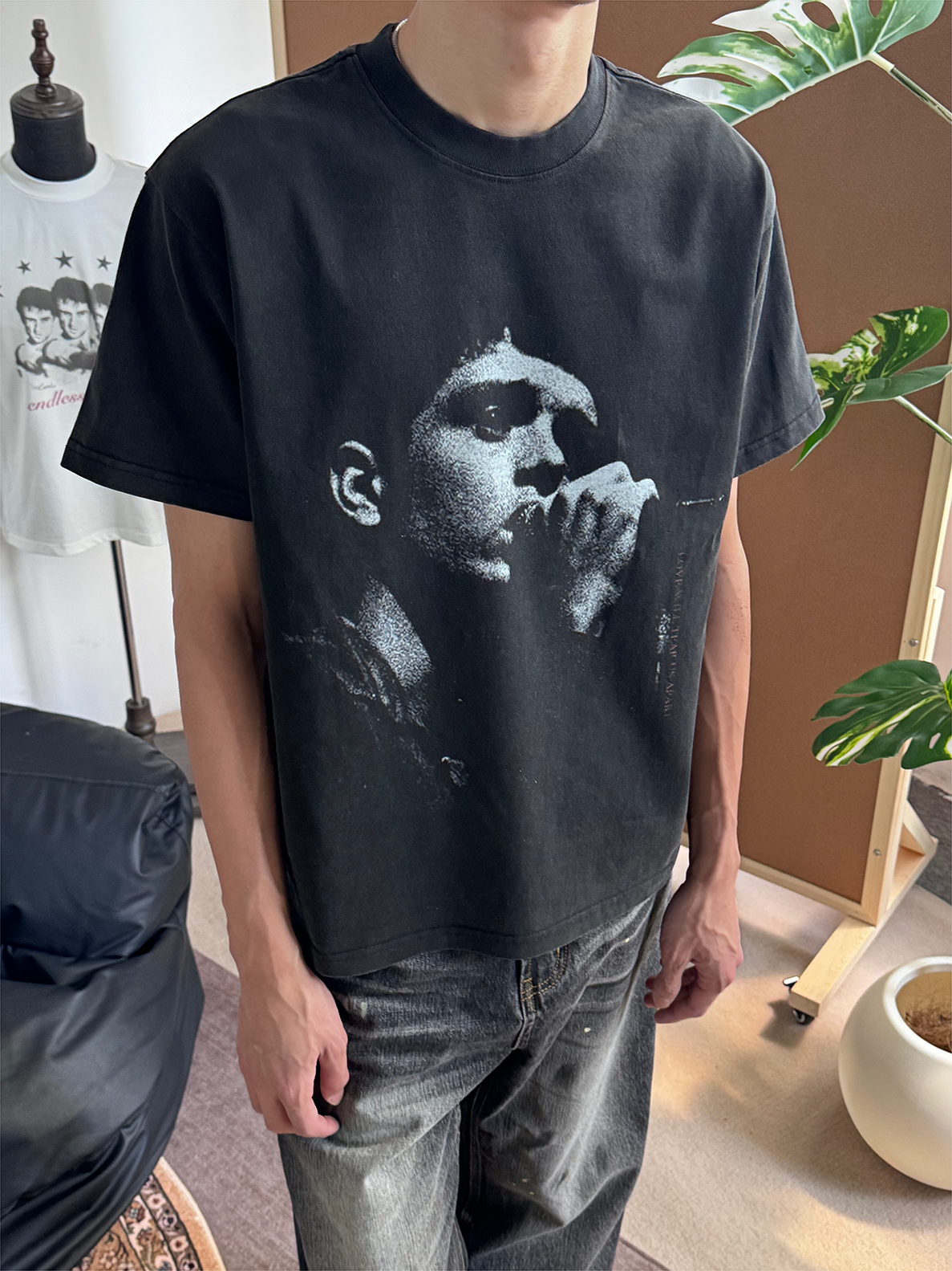 CENSMADE Old American Portrait Print Tee