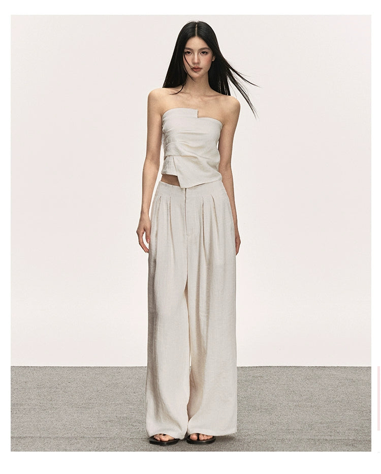 Anna Aneae Tencel Linen Light Luxury Dress Set