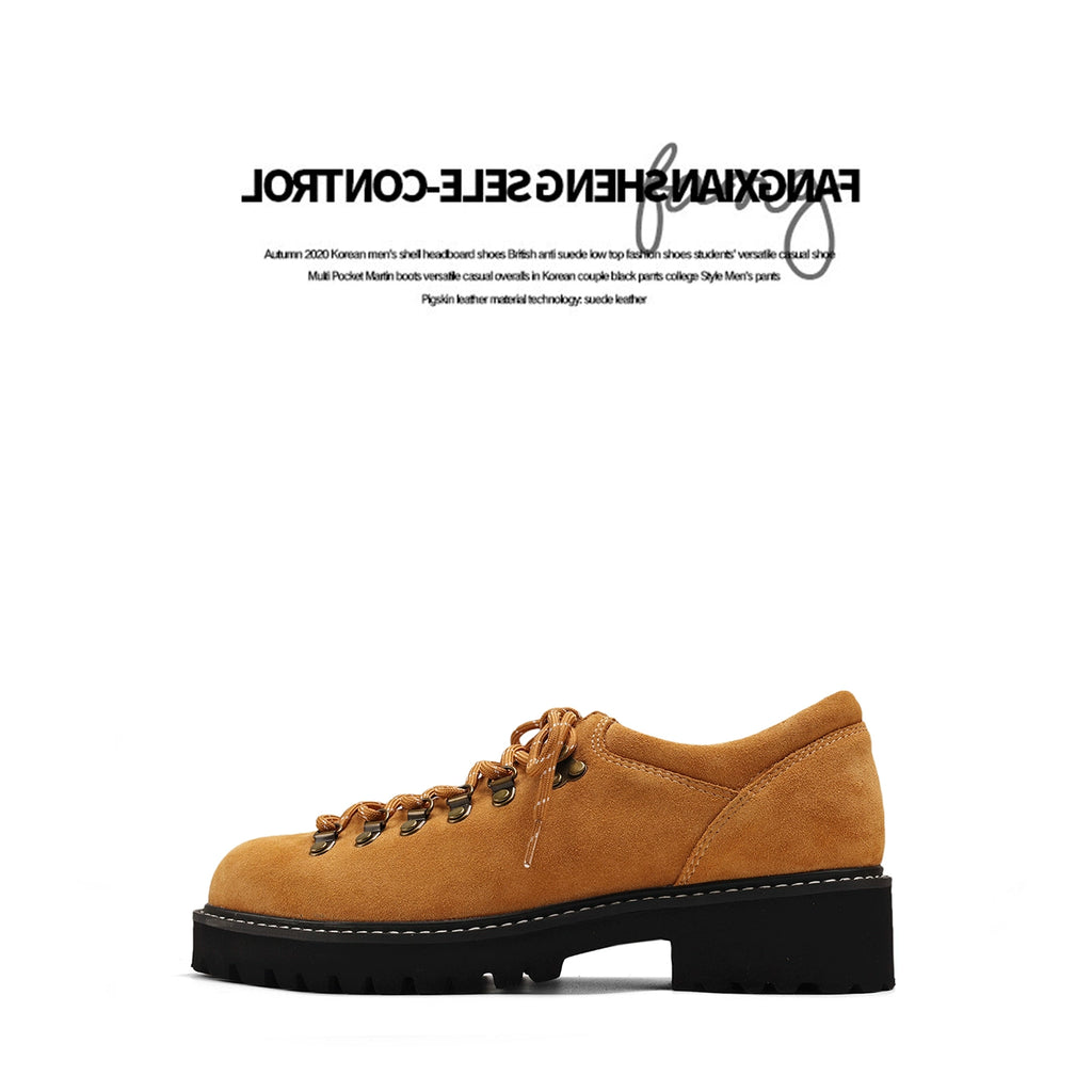 FANGSANHUO Retro Low-top Workwear Shoes