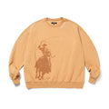 SUPERTOFU Makes Old Denim Pattern Crew Neck Sweater