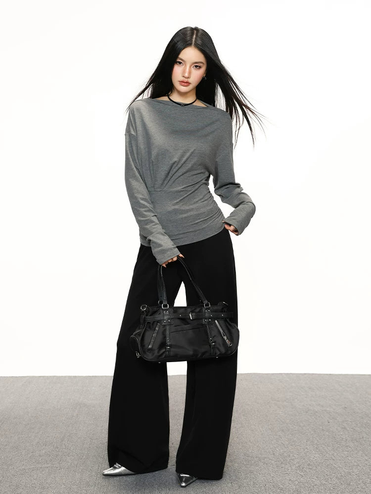 Cherry Melody Waist Thin Senior Feeling Base Long Sleeve (Clearance)