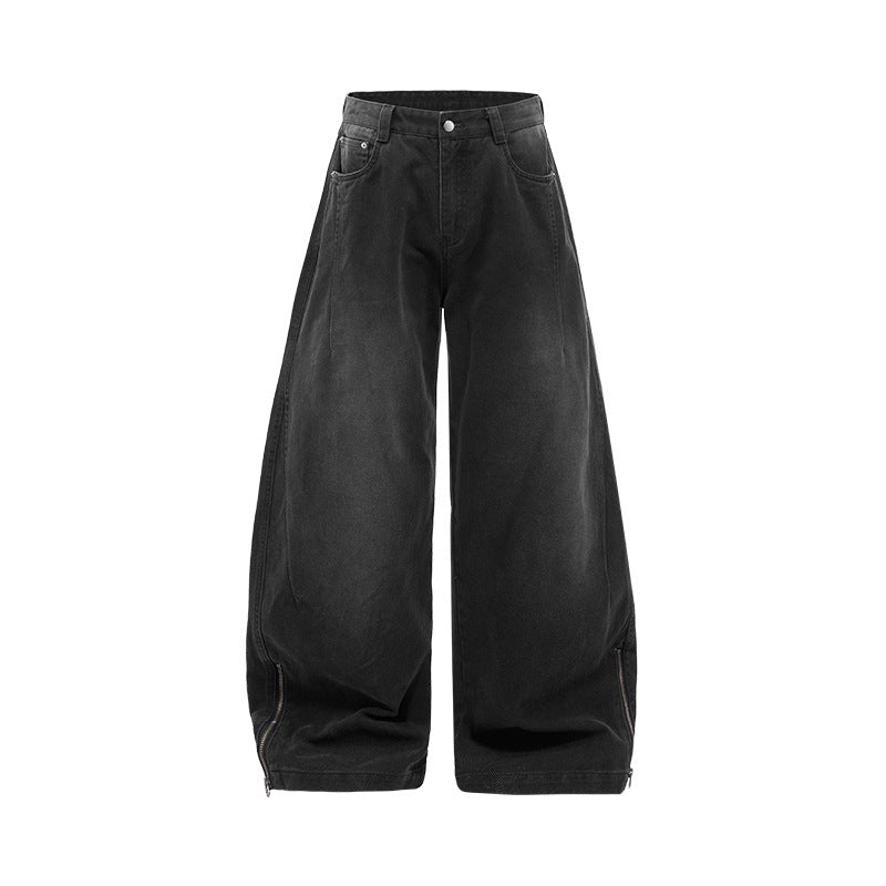 Inflation Retro Old Pleated Casual Trousers