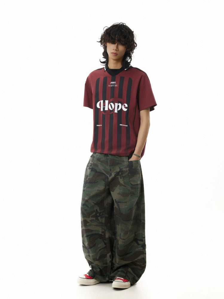 (Clearance) BTSG Retro Washed Faded Camouflage Overalls