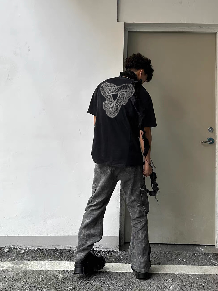 KONOOT Awakening Snake Washed Old Silhouette Tee
