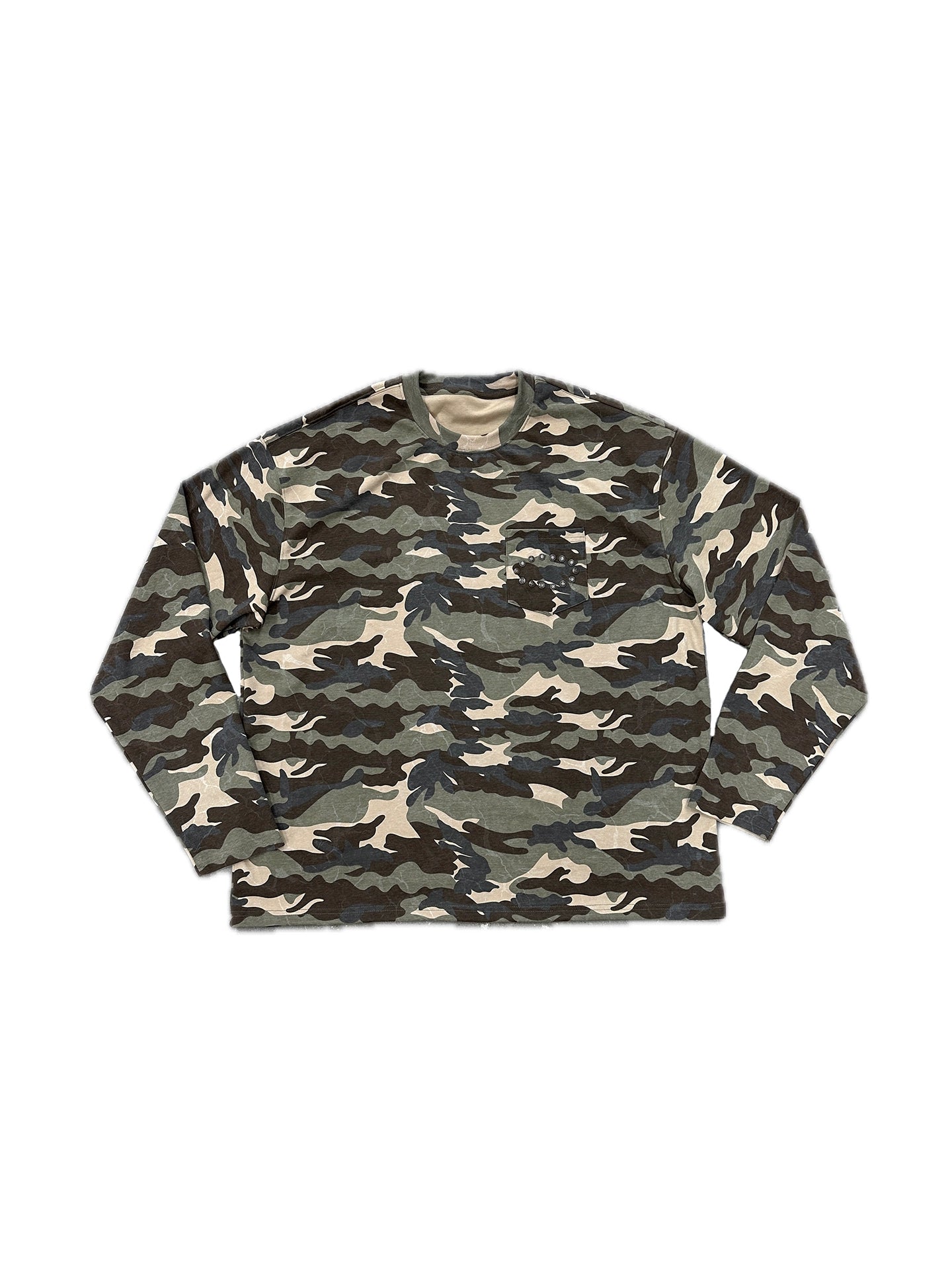 LIBERAFIT Camouflage Star Ring Rivet Long Sleeve