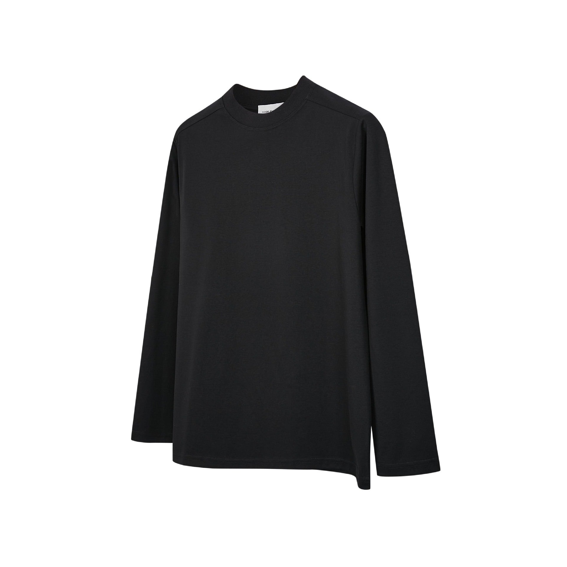 MADEEXTREME Solid Color Soft  Crew Neck 240g Long Sleeve Tee