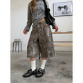 CCYE Leopard Print Worn Old Cropped Pants