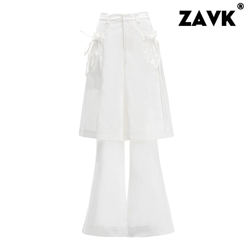 ZAVK Fake Two-piece Tooling Slacks