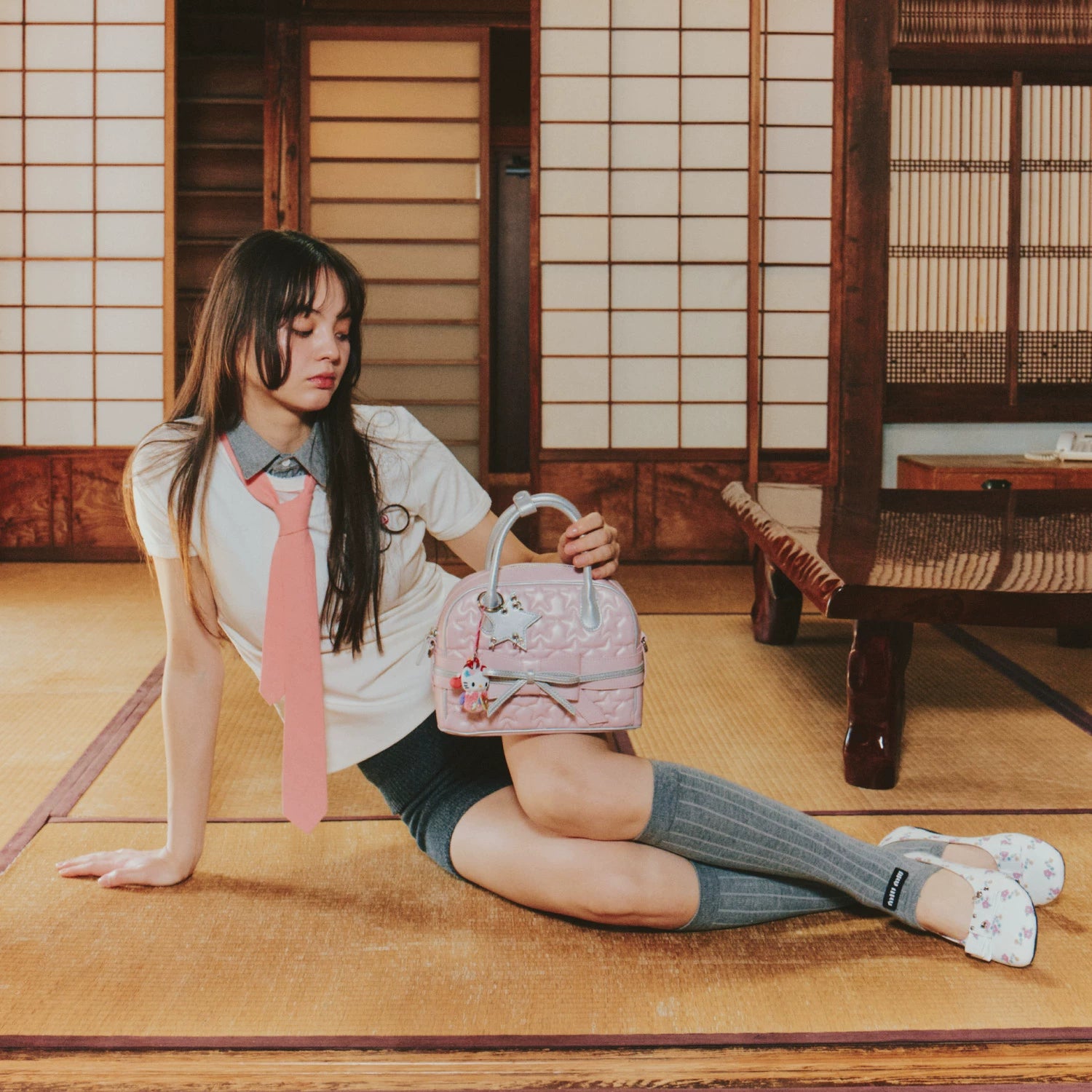 ECODAY Bow Accessories Tote Bag