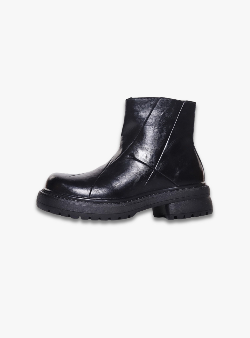 SHENLV STUDIO Height-increasing Thick-soled Upturned Martin Boots Leather Shoes