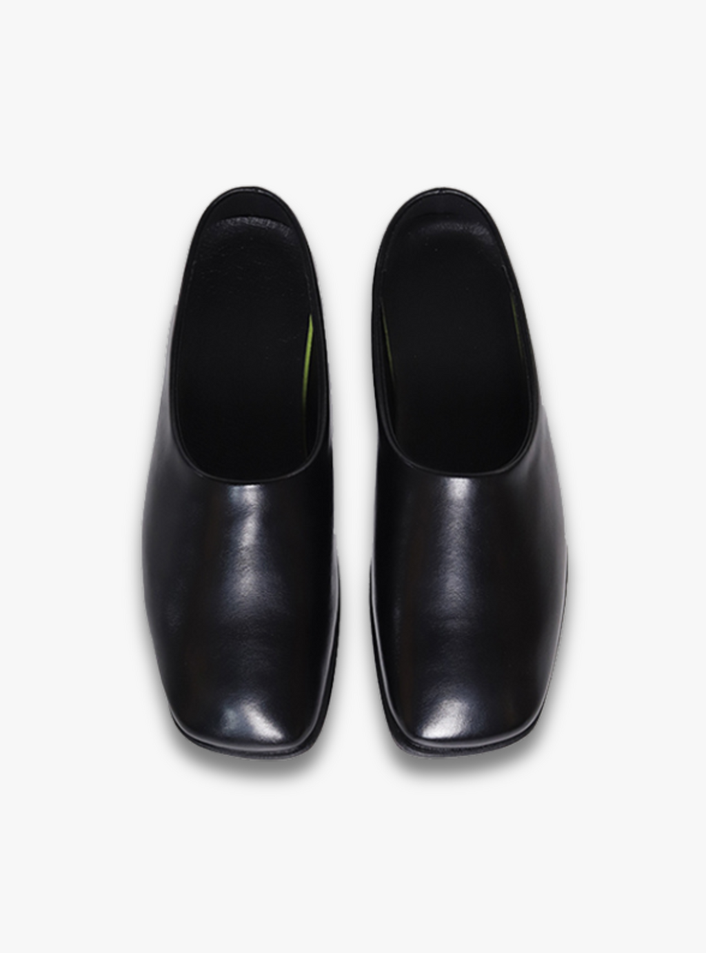 SHENLV STUDIO Simple One-pedal Lazy Flat Leather Shoes