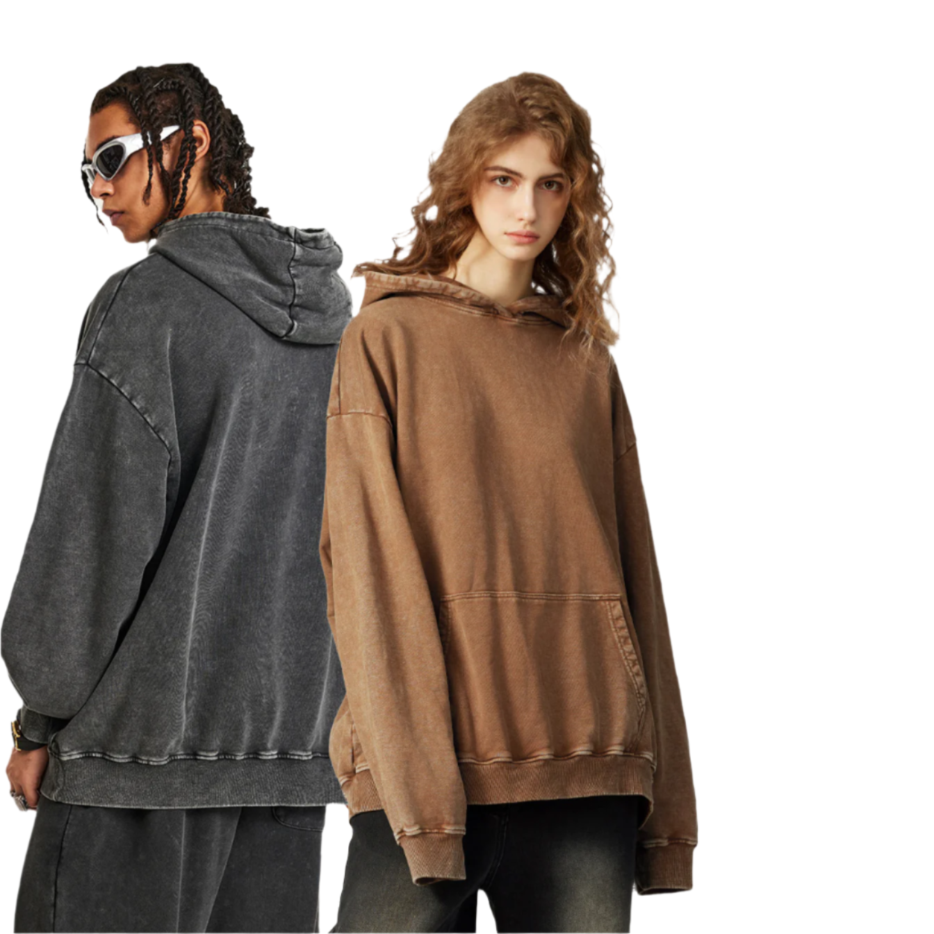 هودي فضفاض 100% قطن BE