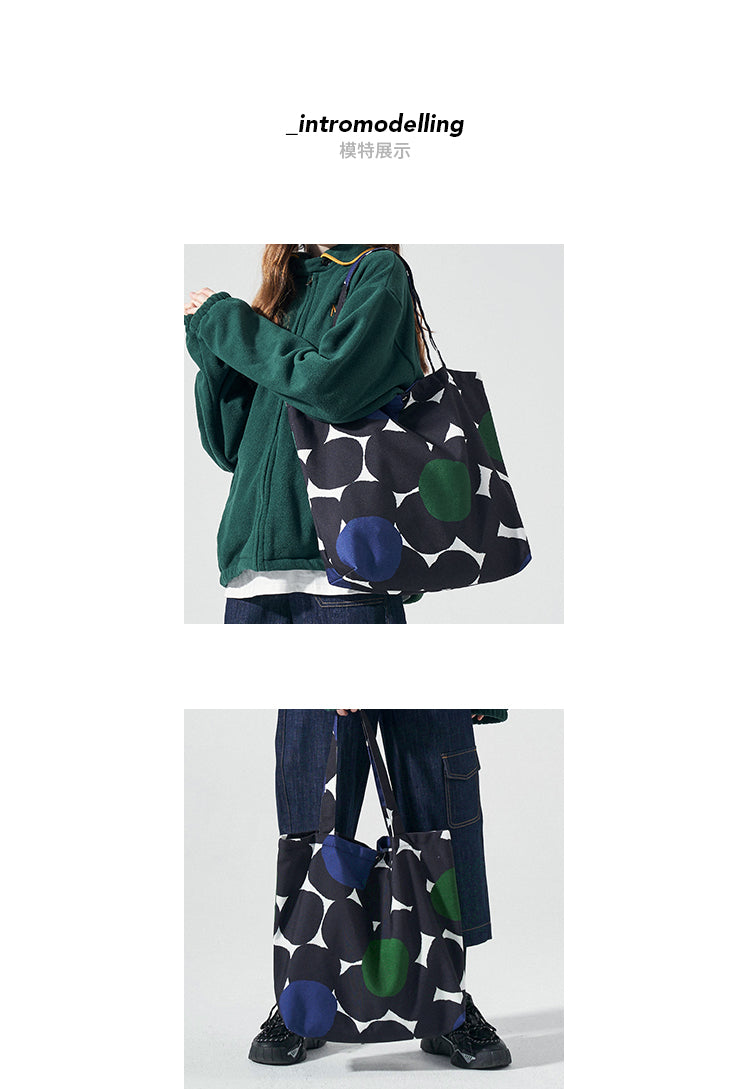 FREEIN Polka Dot canvas bag