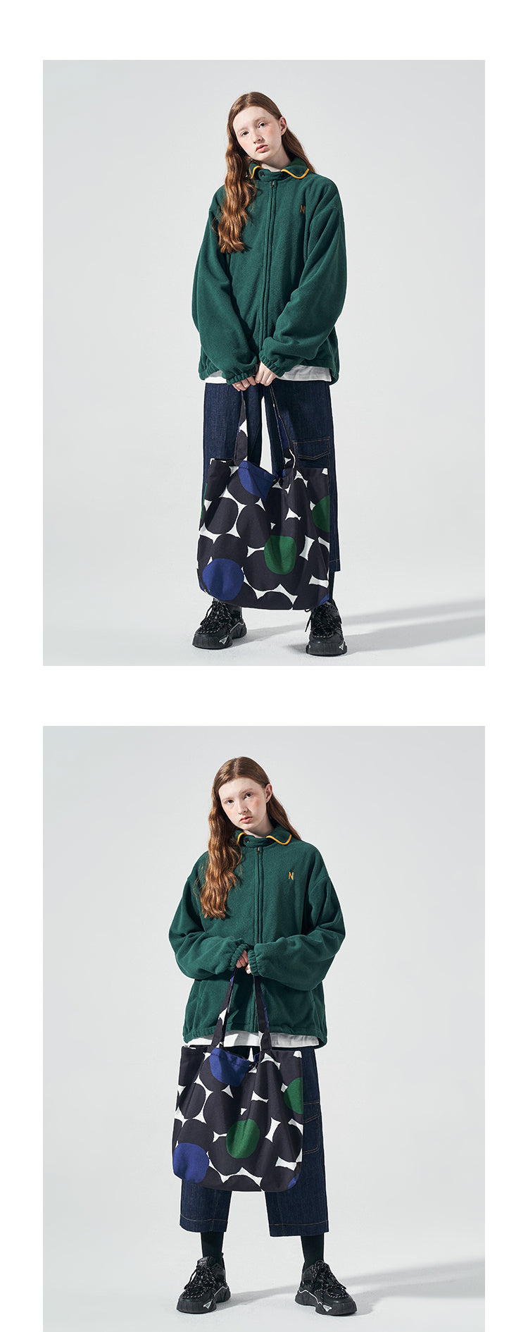 FREEIN Polka Dot canvas bag