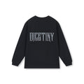 DICETINY metal logo long Sleeve Tee