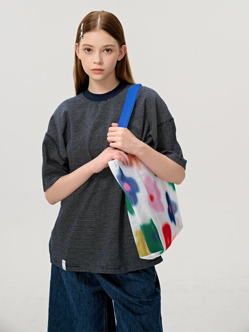 FREEIN Original Dopamine Flower Mesh Tote Bag