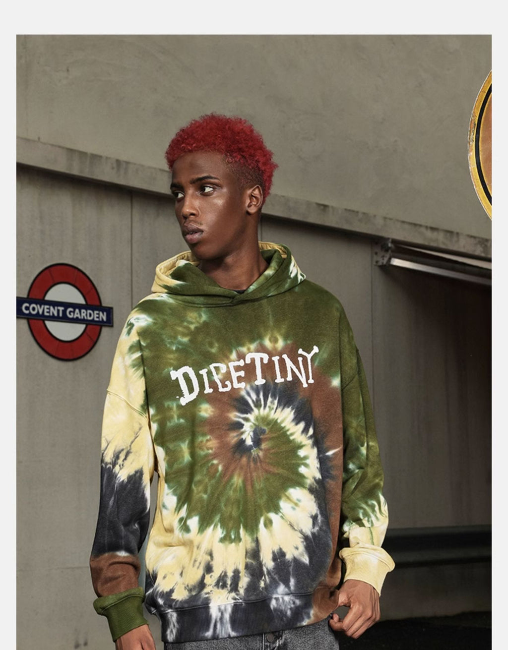 DICETINY tie-dye swirl Hoodie