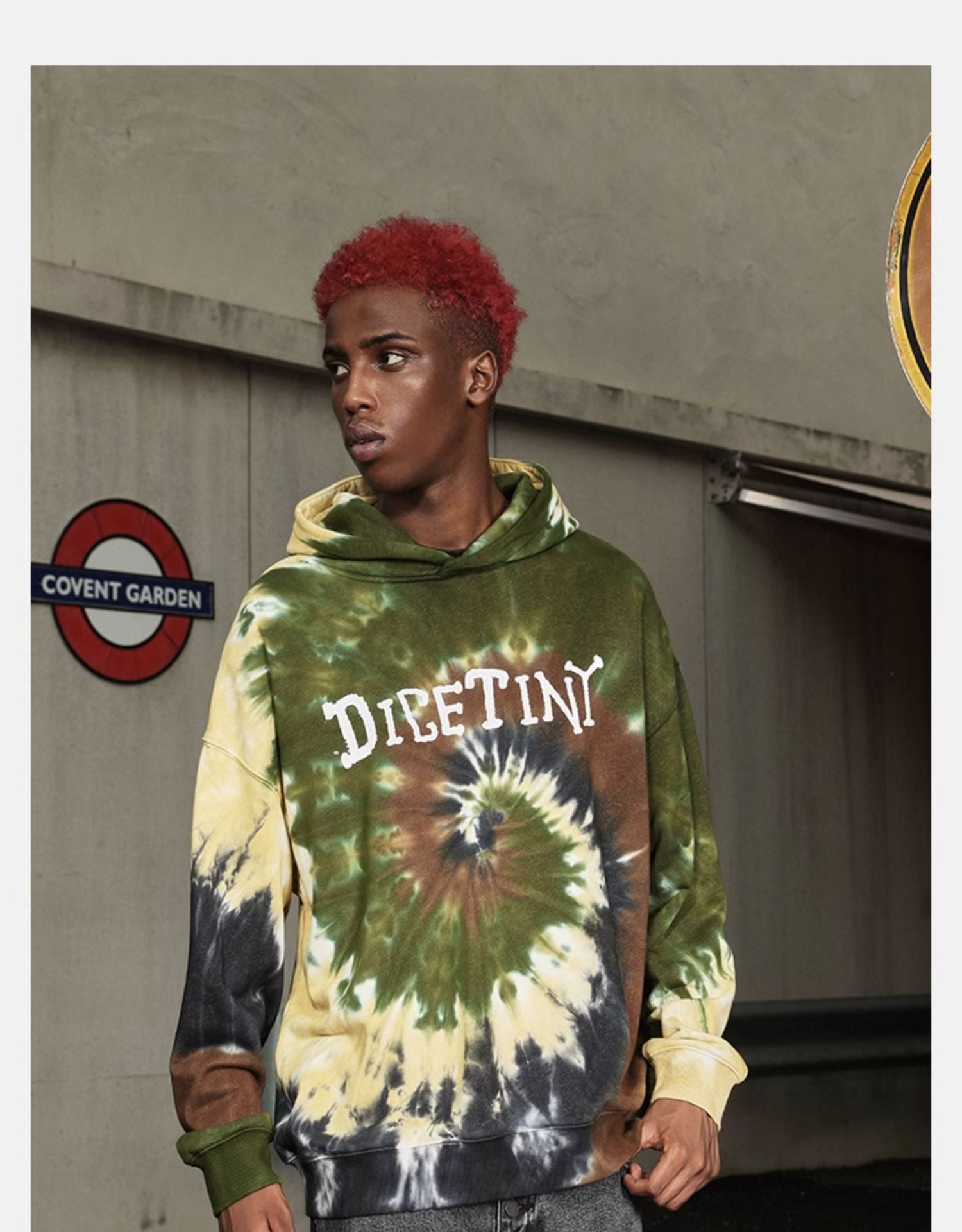 DICETINY tie-dye swirl Hoodie