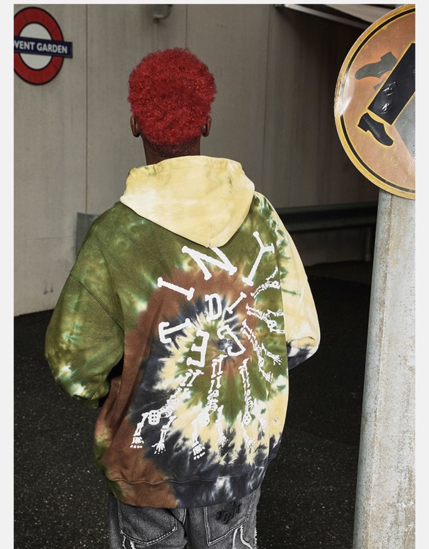 DICETINY tie-dye swirl Hoodie