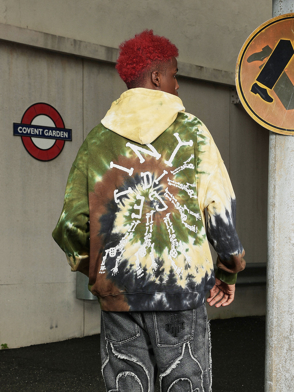 DICETINY tie-dye swirl Hoodie